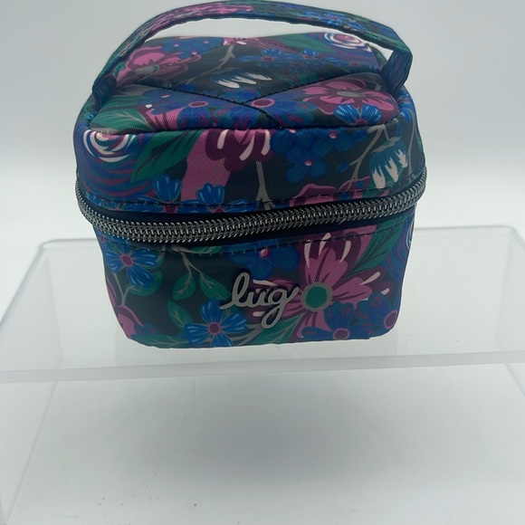 Lug Mini Swizzle Travel Jewelry Case Floral Vacation - Picture 1 of 8